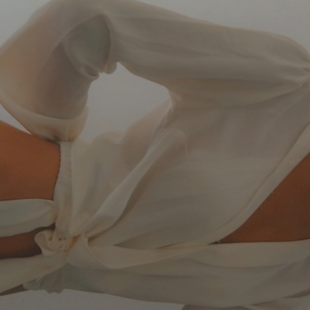 Abercrombie Soft light white blouse